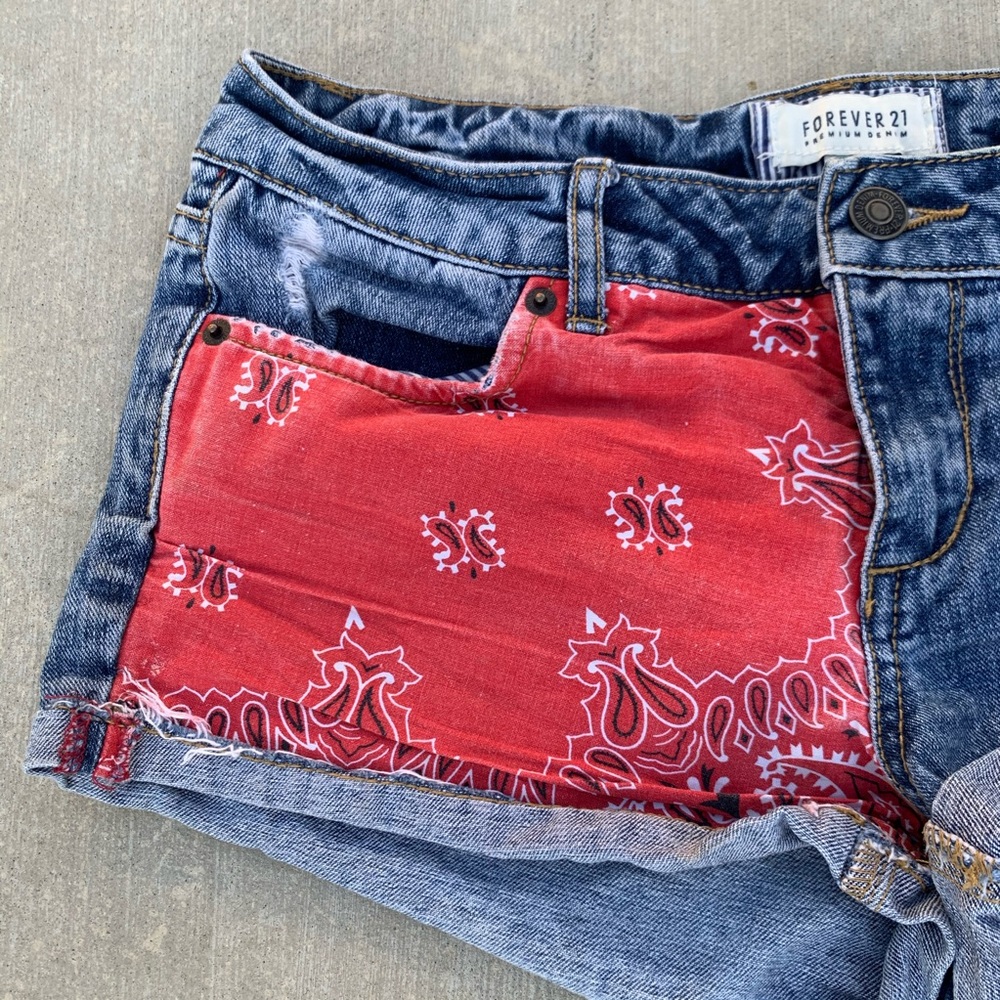 Bandana Patch Shorts